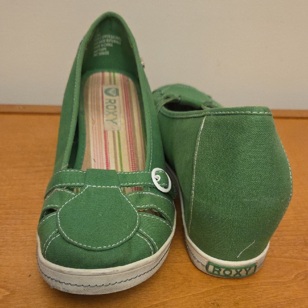Roxy Green Wedge Shoes for Women